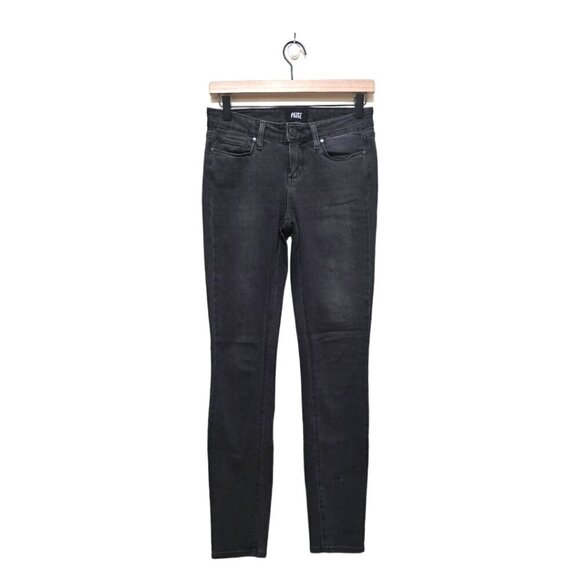 PAIGE Transcend Verdugo Ankle Mid-Rise Ultra Skinny Jeans in Smoke Grey Sz 26 - Picture 1 of 10